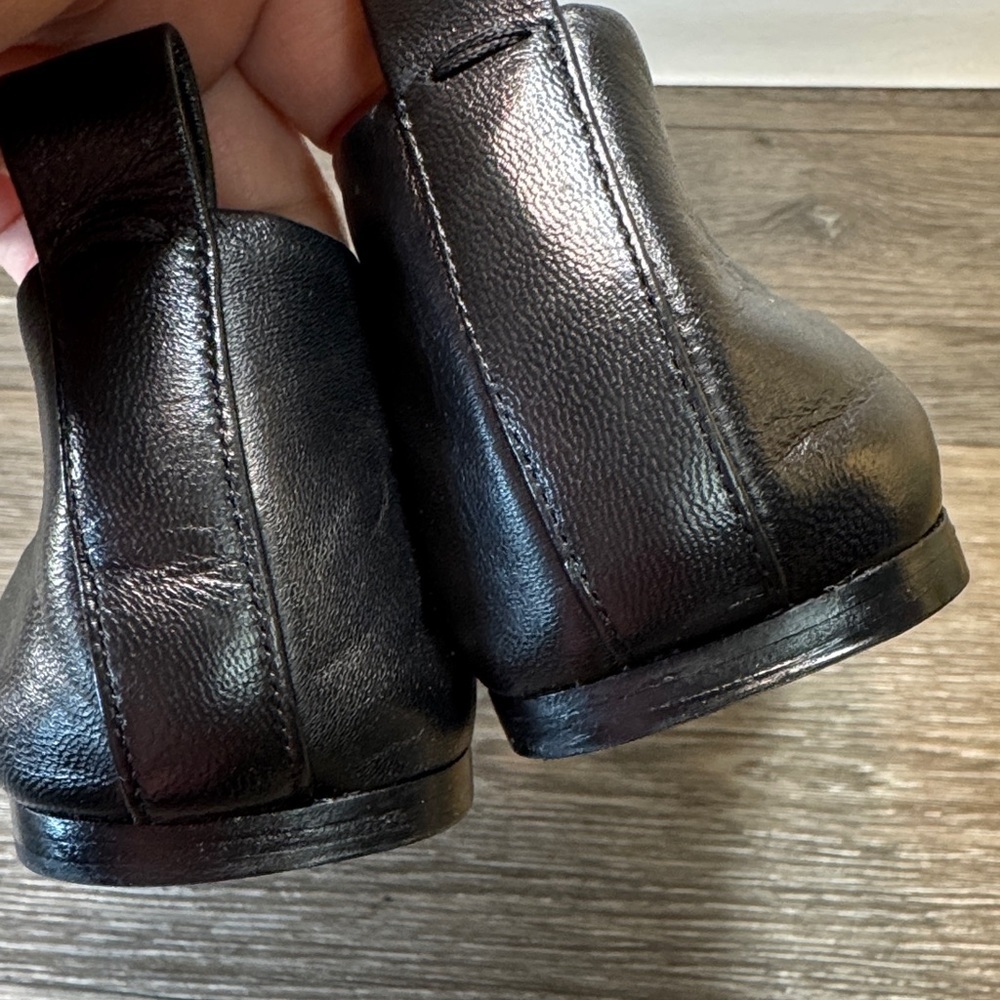 Maria luca Black Square Toe Flats woman’s size 40 (j64) - Picture 4 of 7